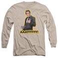 thumbnail image 2 of Happy Days Aaayyyyy Long Sleeve Adult 18/1 T-Shirt Sand, 2 of 2