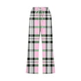 thumbnail image 4 of lcziwo Women's High Waist Linen Capris, Wide Leg, Drawstring, Pink, 4 of 5