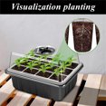 thumbnail image 4 of 12 Cells Seedling Starter Trays,Seed Starter Tray with Humidity Dome,Plant Germination Trays,Mini Green House Germination Trays,Plant Starter Kit for Seeds Growing Starting,(Black), 4 of 9