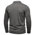 thumbnail image 7 of Mens Long Sleeve Polo Shirts Lapel Collar Button Down T Shirts Casual Pocket Lightweight Golf Tees, 7 of 7