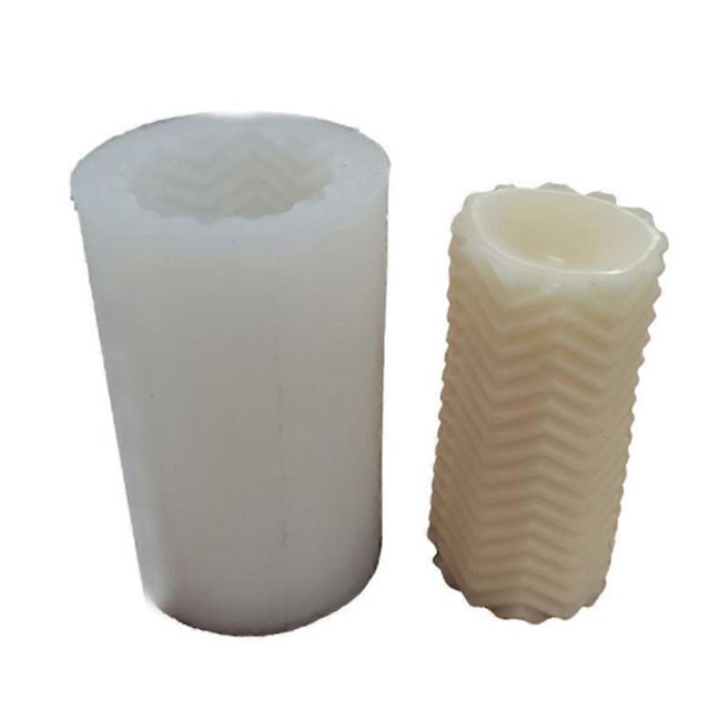 for Creative Cylindrical Candle Silicone Mold Diverse Styles Striped Candle Mold Minimalist Scented Candle Soap Making M C