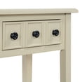 thumbnail image 3 of 38'' Rustic Entryway Console Table with Open Shelf, Rubber Wood Legs, Ideal for Entryways, Living Rooms, and Hallways (Light Tan), 3 of 8