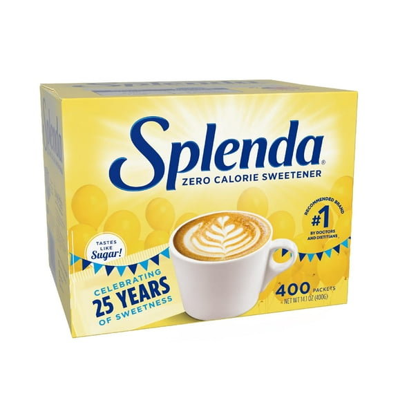 2 x - SPLENDA Zero Calorie Sweetener, 400 Count Packets