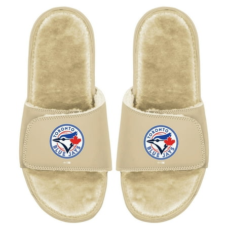 

Men s ISlide Tan Toronto Blue Jays Dune Faux Fur Slide Sandals