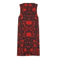 thumbnail image 3 of blood black and red horror Spring Summer Dresses for Women Fashion T-shirt Dress Casual Sleeveless Loose Sundress with Pockets, 3 of 5