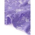 thumbnail image 5 of INSPIRE CHIC Women's Floral Lace Ruffle Hem Open Front Half Sleeve Lightweight Bolero Shrug 3XL Lavender, 5 of 6