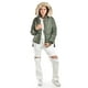 thumbnail image 5 of Chamarra con cinto y capucha desmontable Roman Fashion /Juvenil, 8380 (Verde militar) verde oscuro M, 5 of 6