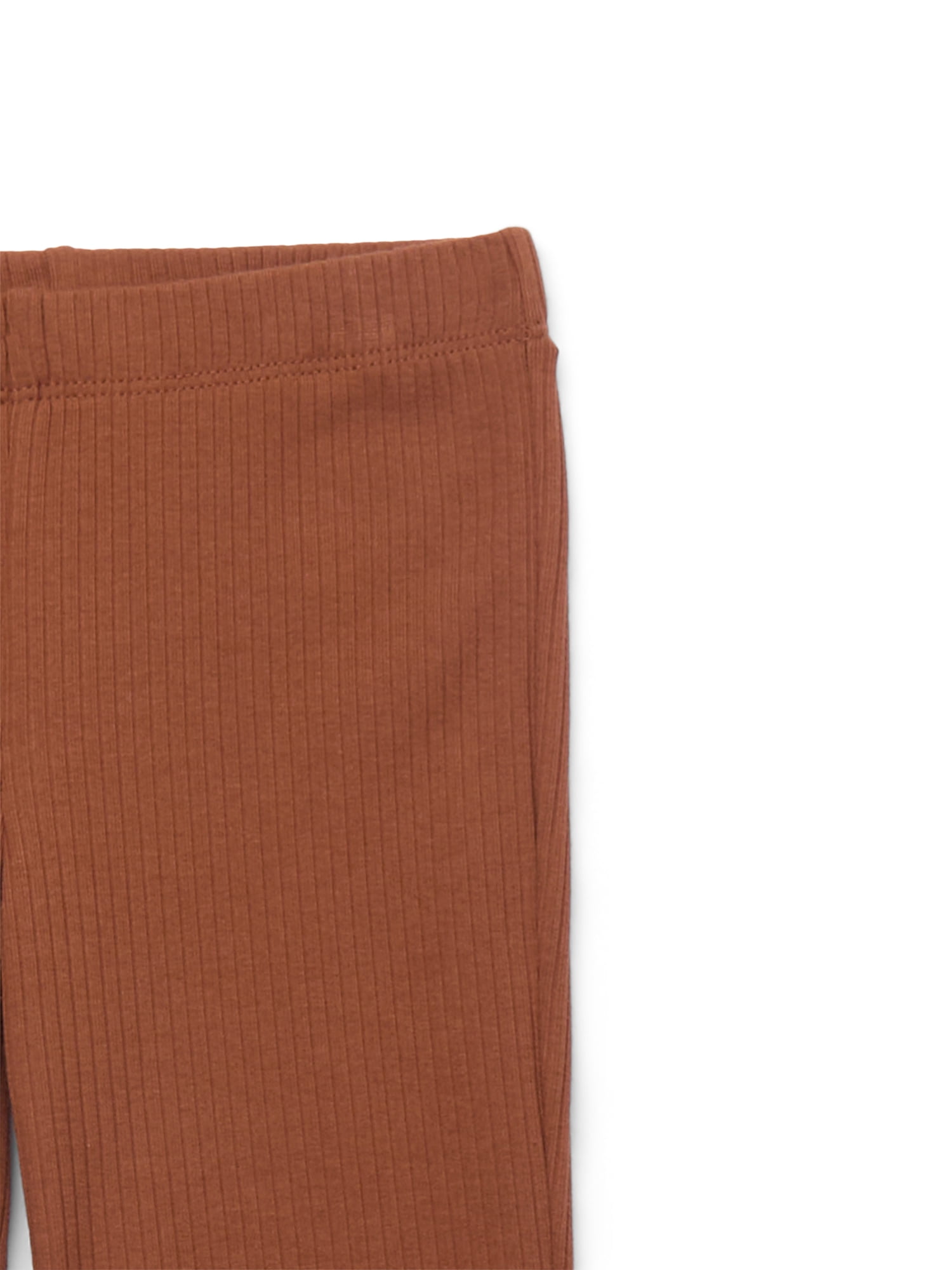Wonder Nation Girls Rib Knit Top and Flare Leggings Set, 2-Piece, Sizes 4-18 & Plus