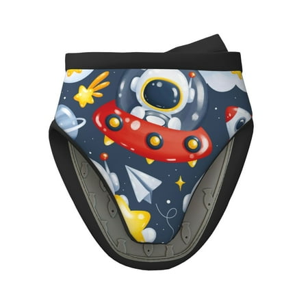 

Matuu Astronaut And Space for Non-Slip Mini Oven Soft Silicone Mitt 5.9 x5.9