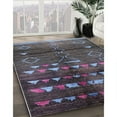 thumbnail image 3 of Ahgly Company Machine Washable Indoor Rectangle Industrial Modern Black Area Rugs, 7' x 9', 3 of 7