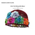 thumbnail image 7 of Hsqqdc 1 Piece Vintage Flower Crochet Hollow Beanie Hat for Women, Lightweight Elastic Breathable Knit Skull Cap, 7 of 7