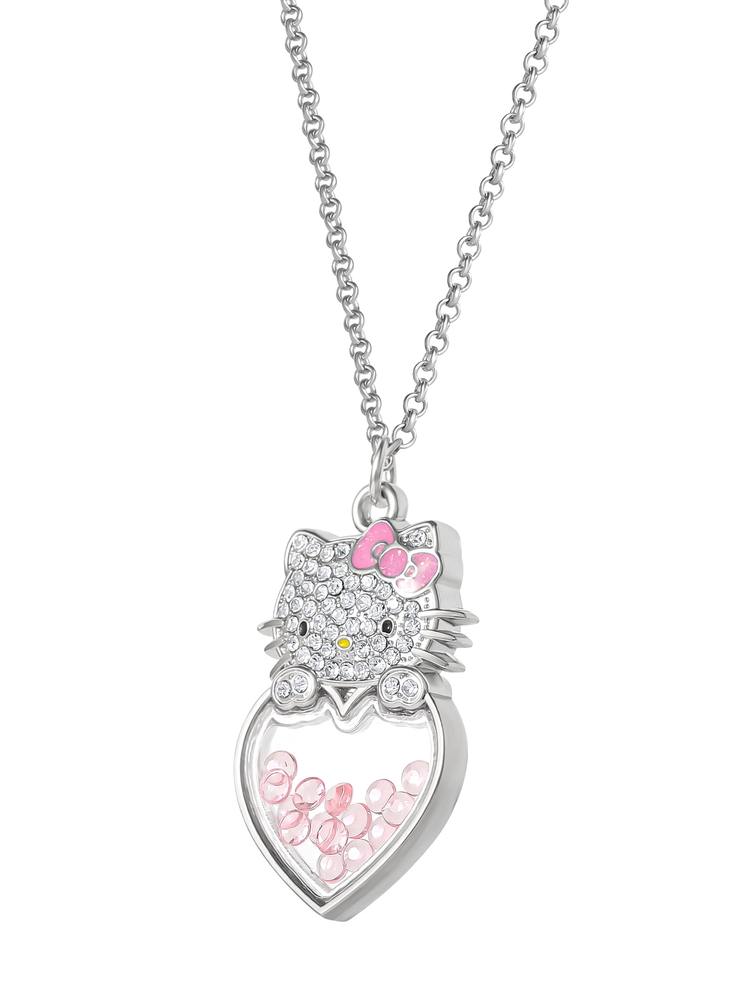 Sanrio Hello Kitty Cry Shaker Pendant Necklace with Adjustable Chain
