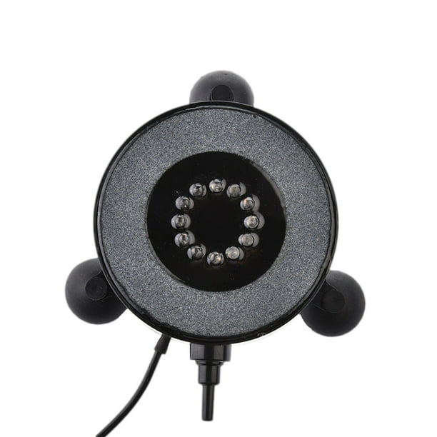 EeaseMX Lámpara de acuario con 12 LED, luces de burbujas de aire, sumergibles, coloridas, impermeables, con enchufe europeo.