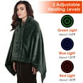 thumbnail image 4 of Battery Heated Blanket, 59" x 31" Soft Comfortable Flannel Heated Blanket Shawl,Cordless USB Heated Blanket, Fast Heating with 3 Heat Levels (No Power Bank), 4 of 12