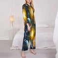 thumbnail image 4 of Bingfone Womens Pajama Sets Space Planet Print,Long Sleeve Loungewear Pajamas Set-Xx-Large, 4 of 9