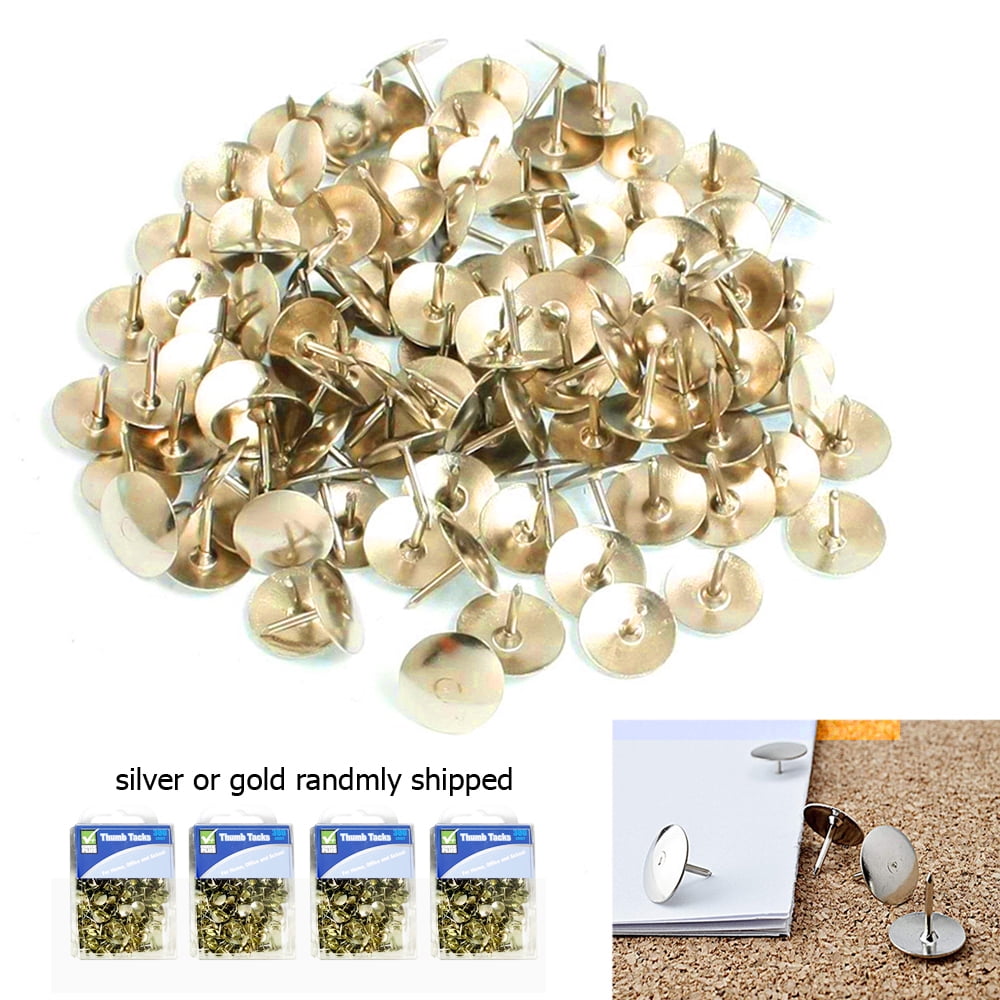 200 Push Pins for Crafts 1 for sale online B BAZIC Products 230 Silver Thumb Tacks 
