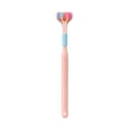 thumbnail image 1 of Vogacara Cepillos de de pelo para adultos de 3 lados para en el hogar, Hotel, viaje, cepillo de para hombres y mujeres, Cuerpo del baño Rosado Vogacara CE014025-03B, 1 of 6