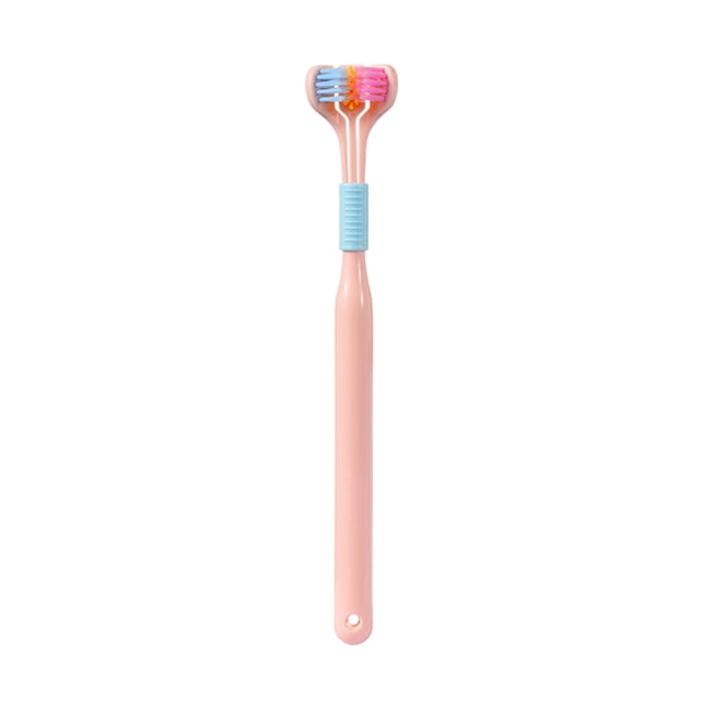 Vogacara Cepillos de de pelo para adultos de 3 lados para en el hogar, Hotel, viaje, cepillo de para hombres y mujeres, Cuerpo del baño Rosado Vogacara CE014025-03B