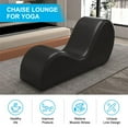 thumbnail image 4 of SCUQI Yoga Chair Curved Yoga Chaise Lounge Yoga Sofa Indoor Small Lounge Chair for Adults Stretching Exercising Relaxing Living Room Apartment Office (Black), 4 of 6