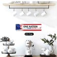4x16 Inch Aluminum Wall Art, One Nation Under God Patriotic American ...