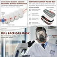 thumbnail image 4 of Gas Masks Survival Nuclear and Chemical - Reusable Full Face Respirator Gas Mask with Activated Carbon Filter, 4 of 6