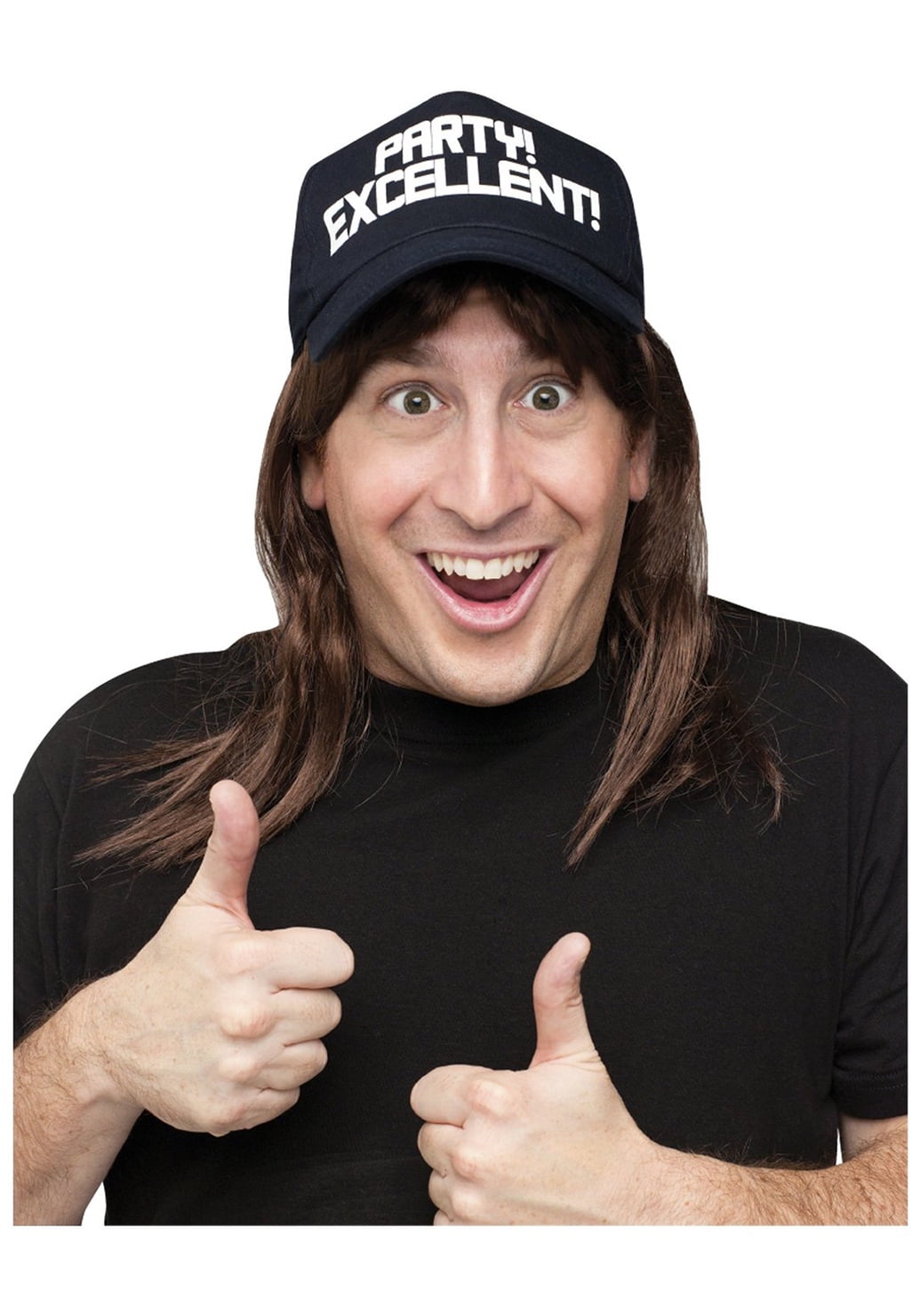 Wayne Excellent! Costume Wig \u0026 Hat 