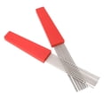 thumbnail image 1 of Comb Style Guiro Scraper Brush, Compact 2PCS Multifunctional Sturdy Wide Application Ergonomic Design Handle Guiro Brush Clear Sound  for Live Performances, 1 of 7