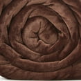 thumbnail image 2 of HomeRoots 531207 Knitted Polyester Solid Color Plush Throw Blanket, Taupe, 2 of 9