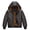 Coffee, variant on Heting Boys Faux Leather Motorcycle Jacket with Removable Hood Warm Fleece Lining Windproof PU Bomber Coat for Fall Winter Black 10-12