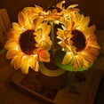 thumbnail image 5 of Una Lámpara de Mesa de Luz de Simulación LED de Girasol Recargable Lámpara de Escritorio Decorativa de Flores de Simulación, 5 of 5