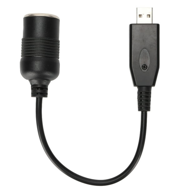 Usb male to female 12v car cigarette lighter socket 2024 plug cable adapter converter