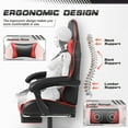 Furmax Massage Gaming Chair HighBack, Ergonomic, PU Leather, Reclining, Lumbar Support