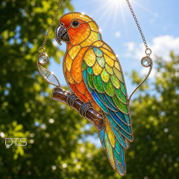 Conure Suncatcher Acrylic Window Hanging Gift for Bird Lovers