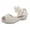 Beige, variant on Sandals for Girls Girls' Rhinestone Jazz Shoes Kids Flower Low Heel Wedding Party Dress Pump Shoes-Princess Shoes for Kids Newborn Girl Gifts