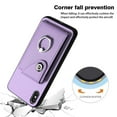 thumbnail image 2 of Allytech Wallet Case for Apple iPhone XS Max with Ring Holder Stand, Vintage Premium PU Leather 8 Cards Slots Shockproof Bumper Anti-Scratch Magnetic Closure Case Cover for iPhone XS Max,Purple, 2 of 6