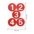 thumbnail image 2 of unbranded Adhesivos De Redondos En PVC Rojo Para Uso En Y, 2 of 6
