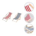 thumbnail image 3 of 2Pcs Mini Wooden Recliner Dollhouse Decor Recliner Lovely Recliner Props, 3 of 4
