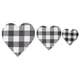 thumbnail image 1 of 2025 Latest Model 3Pcs Heart Shaped Wood Sign Plaid Wooden Wall Decor Rustic, 1 of 4