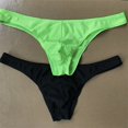 thumbnail image 3 of Bañador sexy de cintura baja para hombre, bañador de playa, bragas de bikini, tanga, pantalones de moda, 3 of 5