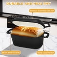 thumbnail image 5 of Oval Enameled Dutch Oven for Bread Baking - 3.6QT Cast Iron Sourdough Bread Pan with Lid, 5 of 7