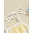 thumbnail image 5 of FEORJGP Toddler Baby Girls Summer Shorts Jumpsuit 6M 12M 18M 24M Infant Tie-Up Camisole Overalls Spaghetti Straps Daisy Pattern Romper Newborn Cute Casual Sweet Clothes, 5 of 8