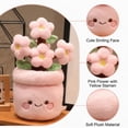 thumbnail image 4 of Wizlet Cute Potted Flower Plush Toy, Cartoon Succulent Plant Stuffed Doll, Kawaii Flower Pot Plush Decor Gift for Home-A, 4 of 5
