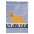 thumbnail image 1 of Carolines Treasures BB5490CHF Cocker Spaniel Welcome Flag Canvas House Size, 1 of 4