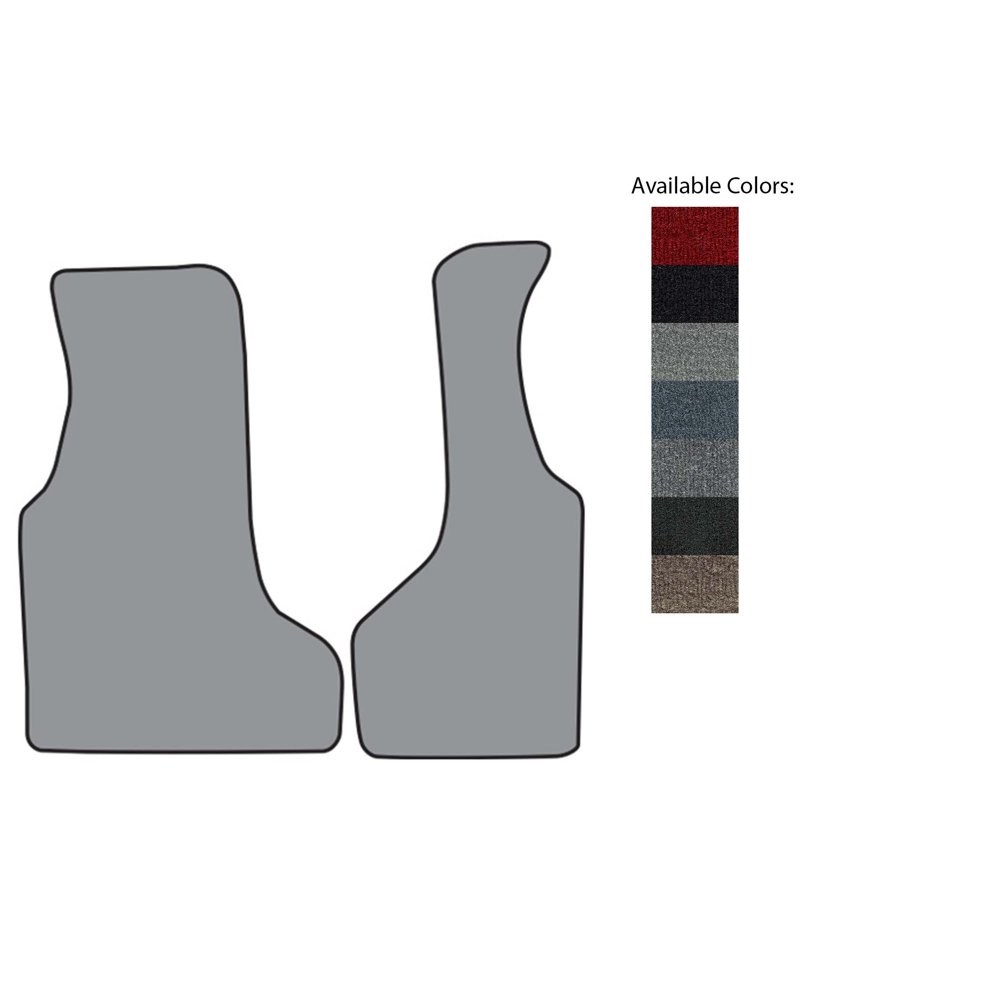 19921998 Ford E350 Econoline Floor Mat Frt Row 2pc (FM270F) 807 Dark Gray Cutpile Walmart