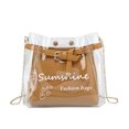 thumbnail image 2 of CAIXIA Medium Crossbody Bags For WomenLetter Print Transparent Jelly Crossbody Messenger Bag, Lightweight Casual Daily Shoulder Purse, 2 of 3