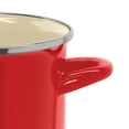 thumbnail image 2 of Vasconia 8-Qt Red Enamel on Steel Stockpot, Heavy-Weight, Oven Safe up to 480°F, Glass Lid with Stainless Steel Handle, 2 of 4