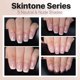 thumbnail image 3 of Press On Nails SXC Cosmetics French Tip Skin Tone Nude XS, 3 of 9
