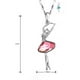 thumbnail image 1 of Fino Collar Bailarina Ballet Cristal Swarovski Oro 18k Lam rosa Unitalla, 1 of 2