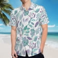 thumbnail image 5 of High Quality Hawaiian Shirts for Men Short Sleeve Aloha Beach Shirt Floral Summer Casual Button Down Shirts Blouses UNOCDT, 5 of 7