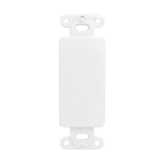 ChaosssCo Wall Plate Decorator Keystone Insert, 0 Blank Port,1 Pack White
